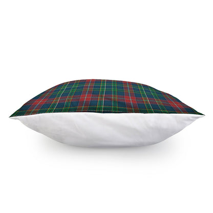 Blue Green And Red Scottish Plaid Print Pillow Cover