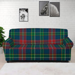 Blue Green And Red Scottish Plaid Print Sofa Cover