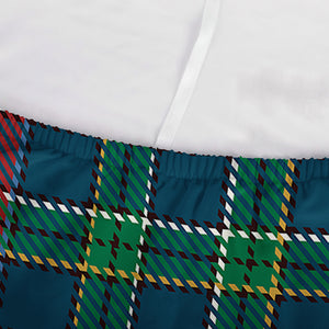 Blue Green And Red Scottish Plaid Print Sofa Cover