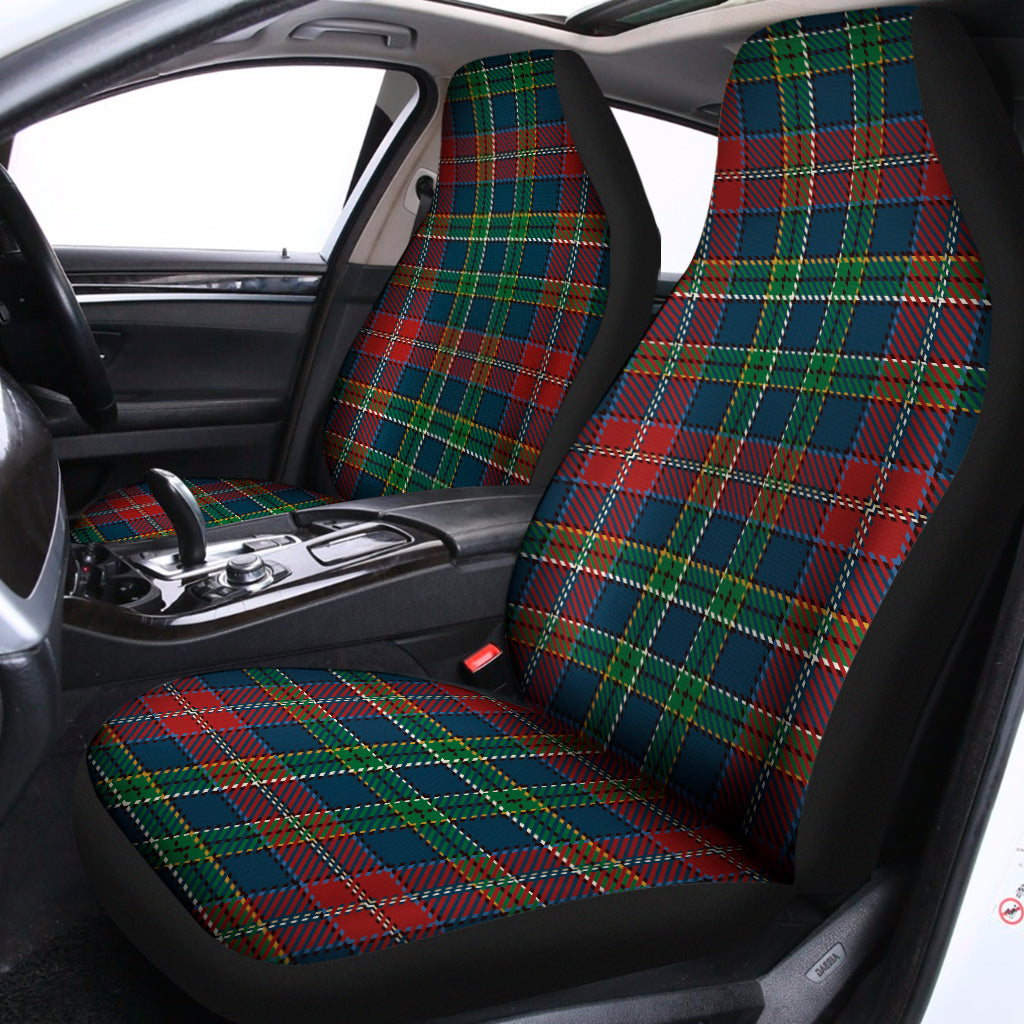 Blue Green And Red Scottish Plaid Print Universal Fit Car Seat Covers