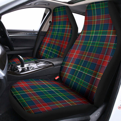 Blue Green And Red Scottish Plaid Print Universal Fit Car Seat Covers