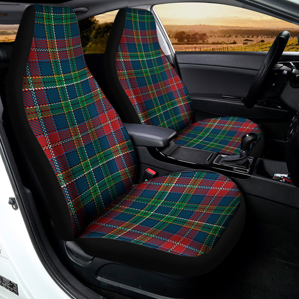 Blue Green And Red Scottish Plaid Print Universal Fit Car Seat Covers