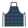 Blue Green And Red Tartan Pattern Print Apron