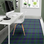 Blue Green And Red Tartan Pattern Print Area Rug