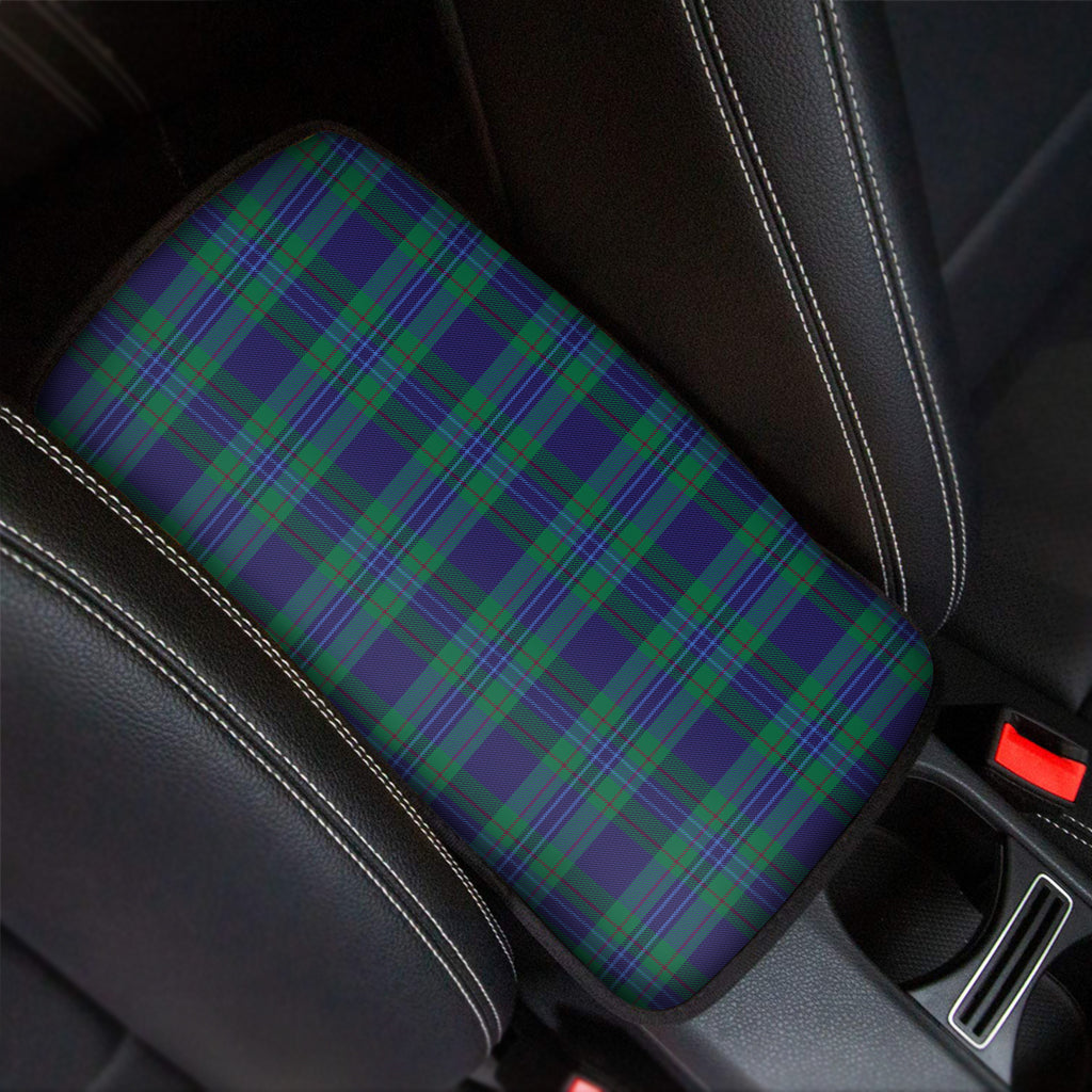 Blue Green And Red Tartan Pattern Print Car Center Console Cover