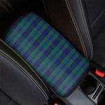 Blue Green And Red Tartan Pattern Print Car Center Console Cover