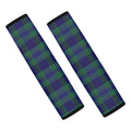 Blue Green And Red Tartan Pattern Print Car Seat Belt Covers