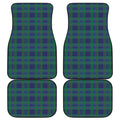 Blue Green And Red Tartan Pattern Print Front and Back Car Floor Mats