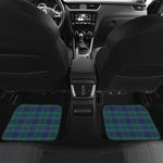 Blue Green And Red Tartan Pattern Print Front and Back Car Floor Mats