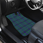 Blue Green And Red Tartan Pattern Print Front and Back Car Floor Mats