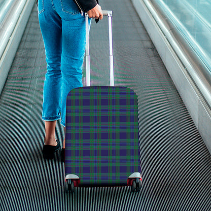 Blue Green And Red Tartan Pattern Print Luggage Cover