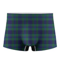 Blue Green And Red Tartan Pattern Print Men's Boxer Briefs