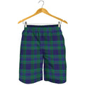 Blue Green And Red Tartan Pattern Print Men's Shorts