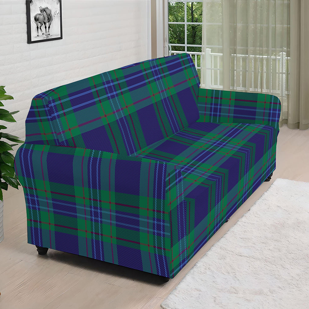 Blue Green And Red Tartan Pattern Print Sofa Cover