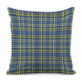 Blue Green And White Plaid Pattern Print Pillow Cover