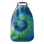 Blue Green And White Tie Dye Print Car Seat Organizers