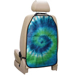 Blue Green And White Tie Dye Print Car Seat Organizers