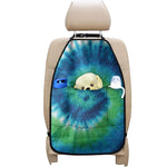 Blue Green And White Tie Dye Print Car Seat Organizers