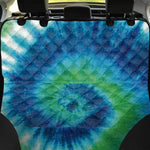 Blue Green And White Tie Dye Print Pet Car Back Seat Cover