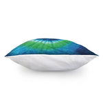 Blue Green And White Tie Dye Print Pillow Cover
