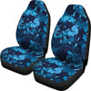 Blue Grunge Camo Universal Fit Car Seat Covers GearFrost
