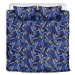 Blue Hawaiian Tropical Pattern Print Duvet Cover Bedding Set