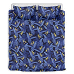 Blue Hawaiian Tropical Pattern Print Duvet Cover Bedding Set