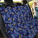 Blue Hawaiian Tropical Pattern Print Pet Car Back Seat Cover