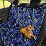 Blue Hawaiian Tropical Pattern Print Pet Car Back Seat Cover