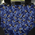 Blue Hawaiian Tropical Pattern Print Pet Car Back Seat Cover