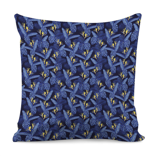 Blue Hawaiian Tropical Pattern Print Pillow Cover