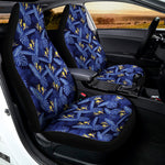 Blue Hawaiian Tropical Pattern Print Universal Fit Car Seat Covers