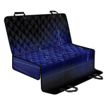 Blue Heartbeat Print Pet Car Back Seat Cover