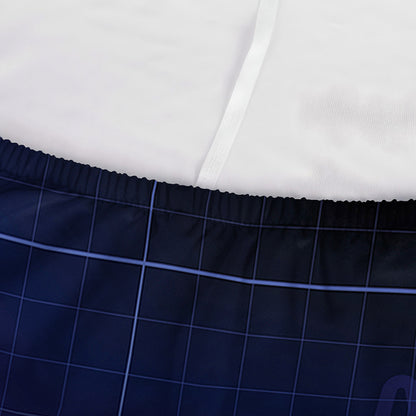 Blue Heartbeat Print Sofa Cover