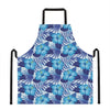 Blue Hibiscus Tropical Pattern Print Apron