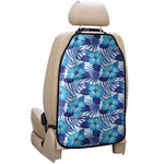 Blue Hibiscus Tropical Pattern Print Car Seat Organizers