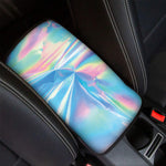 Blue Holographic Print Car Center Console Cover