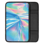 Blue Holographic Print Car Center Console Cover