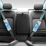 Blue Holographic Print Car Seat Belt Covers