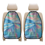 Blue Holographic Print Car Seat Organizers