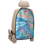 Blue Holographic Print Car Seat Organizers