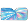 Blue Holographic Print Car Sun Shade