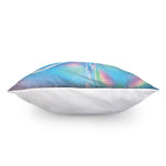 Blue Holographic Print Pillow Cover