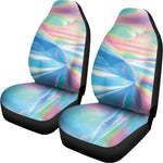 Blue Holographic Print Universal Fit Car Seat Covers