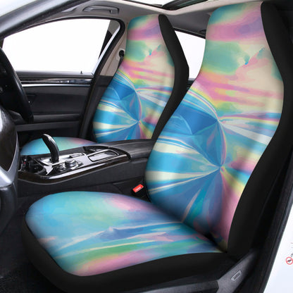 Blue Holographic Print Universal Fit Car Seat Covers