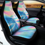 Blue Holographic Print Universal Fit Car Seat Covers