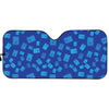 Blue Holy Bible Pattern Print Car Sun Shade