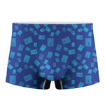 Blue Holy Bible Pattern Print Men's Boxer Briefs