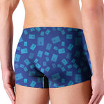 Blue Holy Bible Pattern Print Men's Boxer Briefs