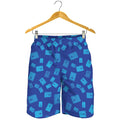 Blue Holy Bible Pattern Print Men's Shorts